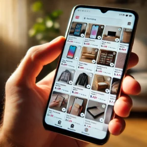 Listing secondhand items online for weekend reselling with clear photos and detailed info